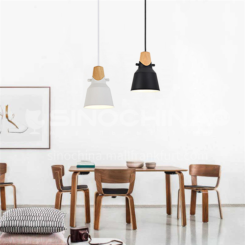 Dining room chandelier creative personality decoration guest room Nordic simple modern dining room solid wood led chandelier-ZMX-NMC5601B